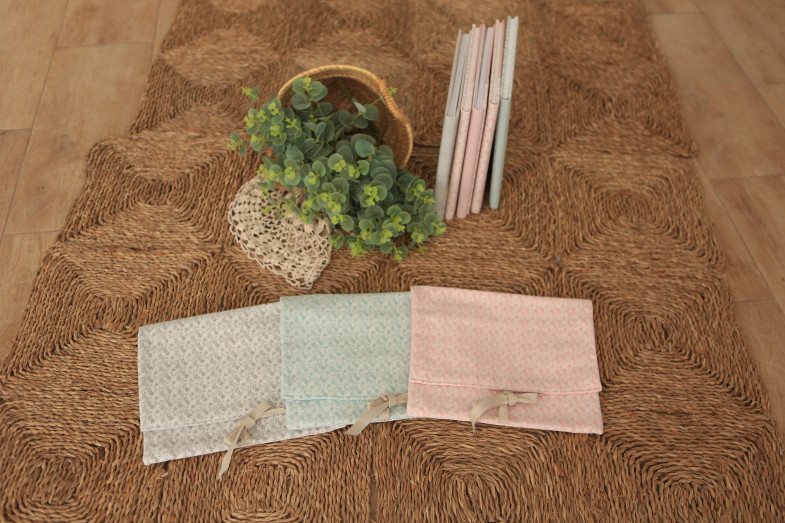 Sobre Textil con + 10 copias lustre