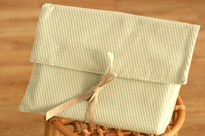 Sobre Textil con + 10 copias lustre