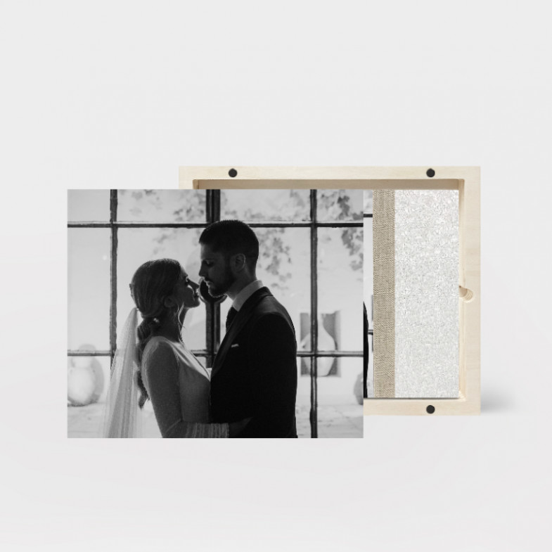 Caja Madera Imán Boda - Pack