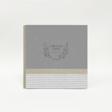 Álbum 3 piezas portada combinada colección boda 