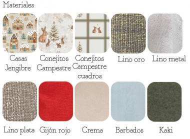 Pack Jengibre portada combi textil 3 piezas 20x20