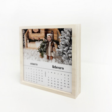 Taco Madera Calendario Navidad